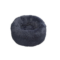 House Of Paws Faux Fur Donut Bed Navy