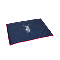 House Of Paws Stag Water Resistant Reversible Boot Mat Navy
