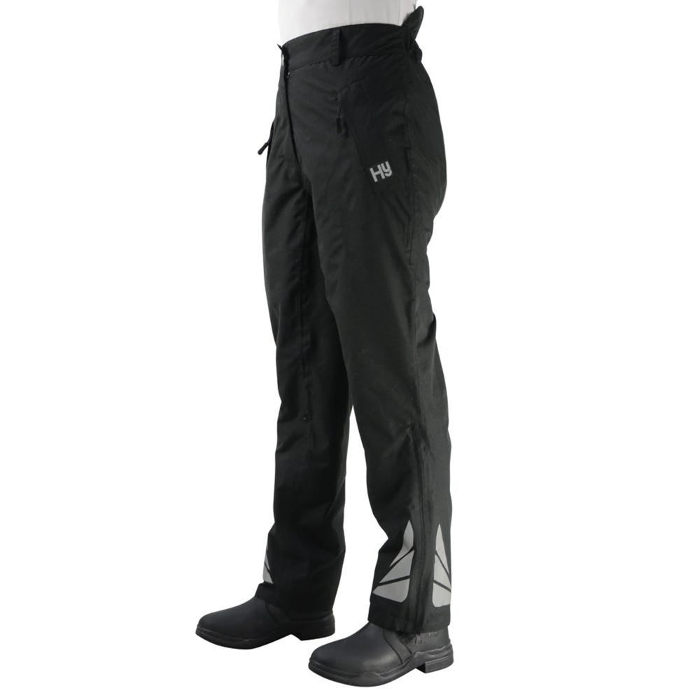 Hy Equestrian Waterproof Reflective Over Trousers Adult Blk
