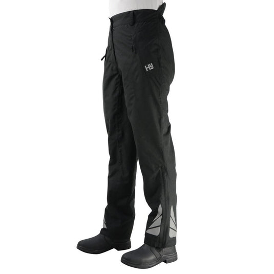 Hy Equestrian Waterproof Reflective Over Trousers Adult Blk