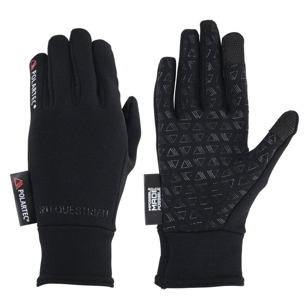 Hy Equestrian Polartec Glacial Riding & General Gloves Black