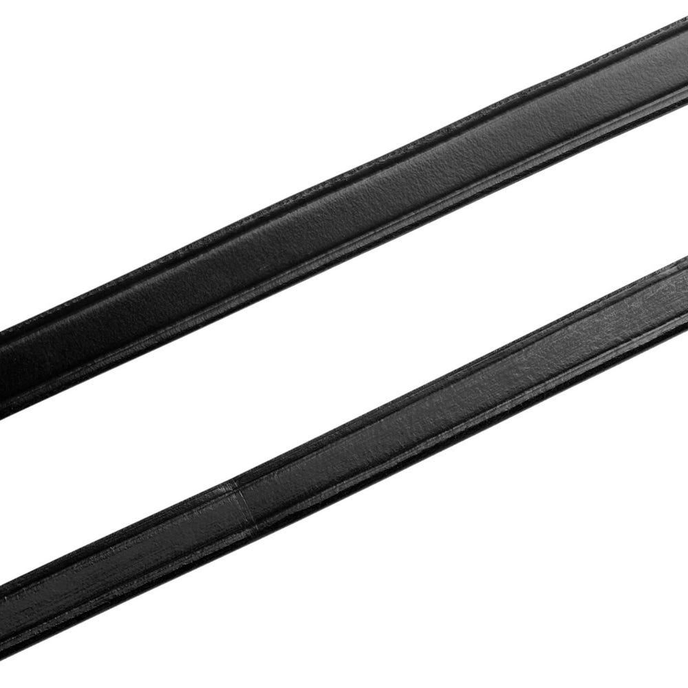 Hy Equestrian Plain Leather Reins Black