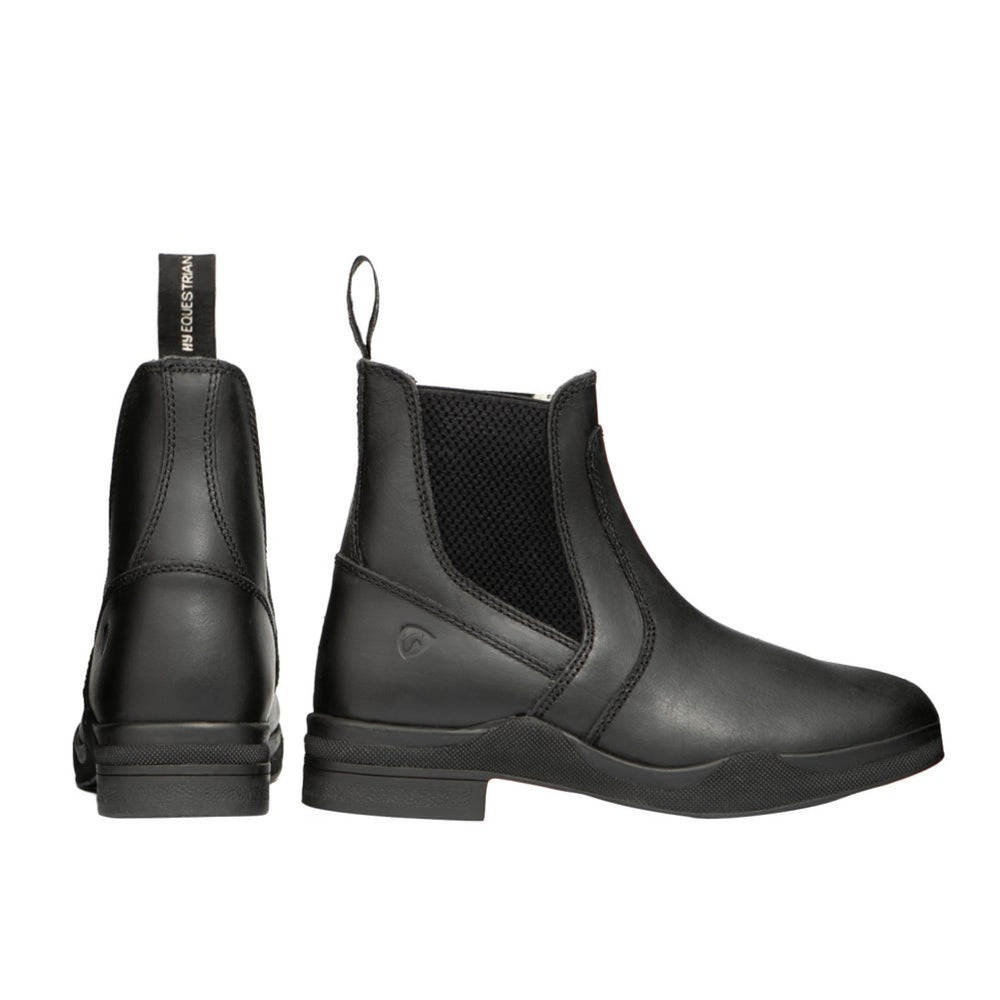 Hy Equestrian Fleece Lined Wax Leather Jodhpur Boots Black