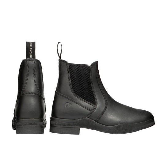 Hy Equestrian Fleece Lined Wax Leather Jodhpur Boots Black