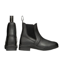 Hy Equestrian Fleece Lined Wax Leather Jodhpur Boots Black