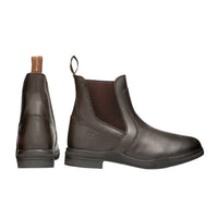 Hy Equestrian Fleece Lined Wax Leather Jodhpur Boots Brown