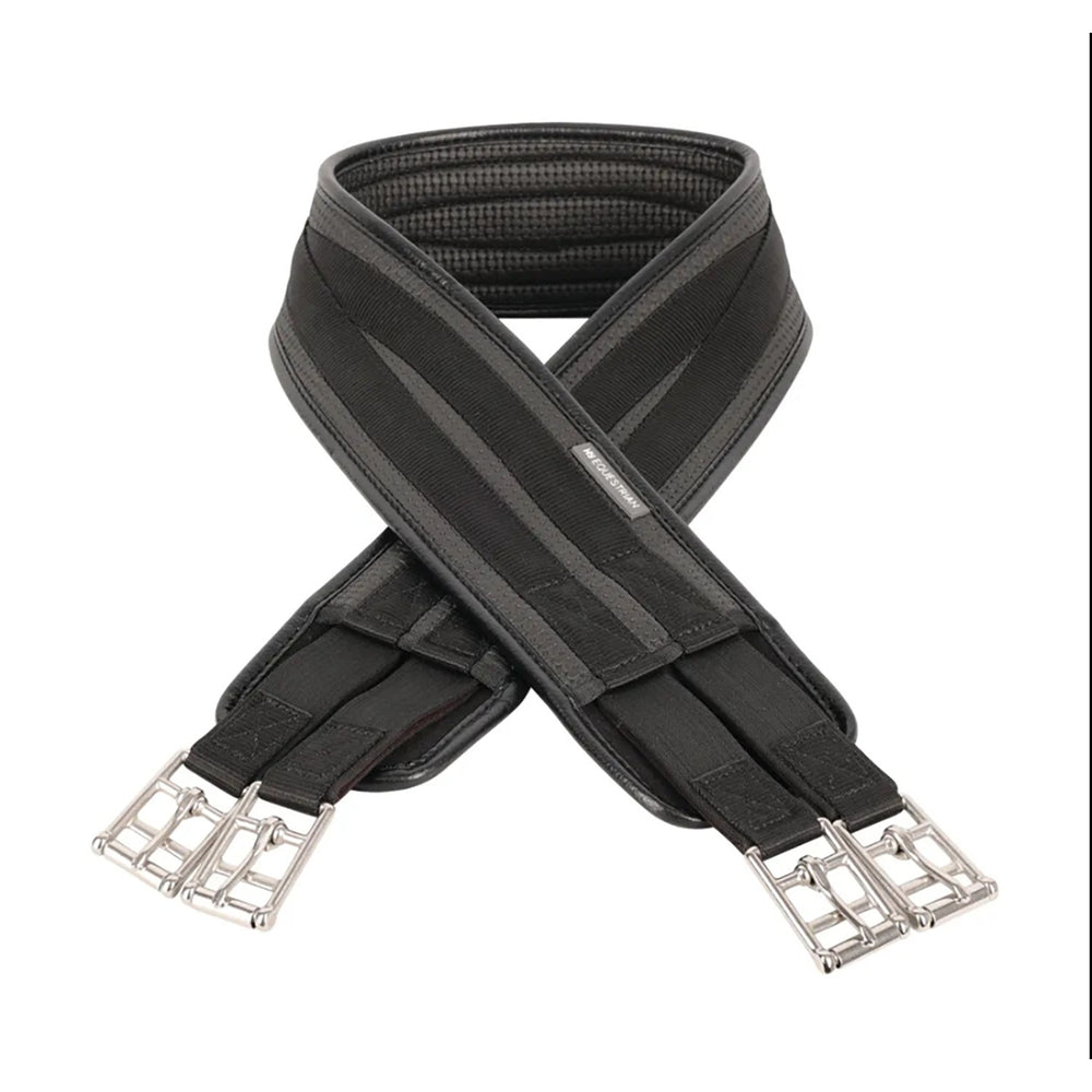 Hy Equestrian Waffle Girth Single End Elasticated Black