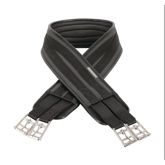 Hy Equestrian Waffle Girth Single End Elasticated Black