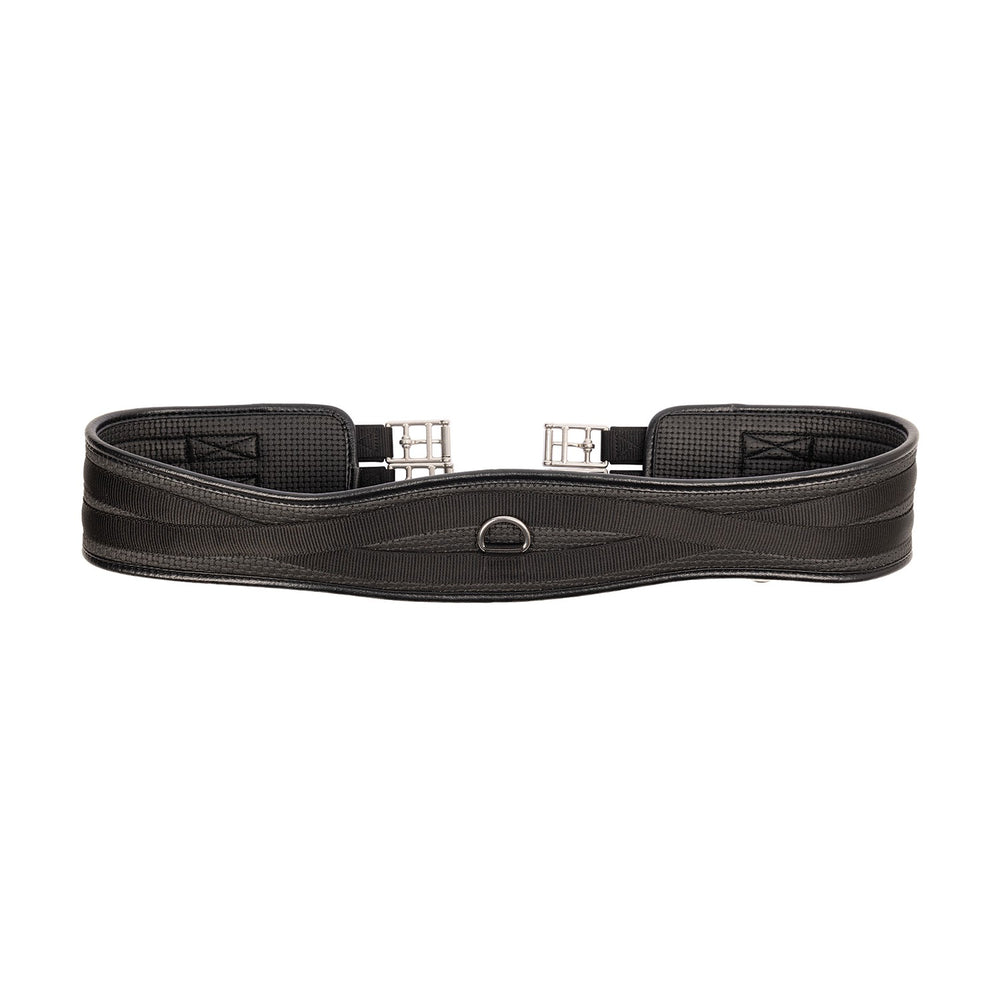 Hy Equestrian Waffle Girth Double End Elasticated Black