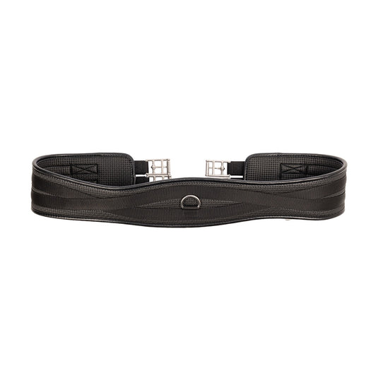 Hy Equestrian Waffle Girth Double End Elasticated Black