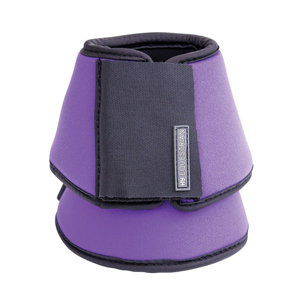 Hy Equestrian Neoprene Over Reach Boots Purple