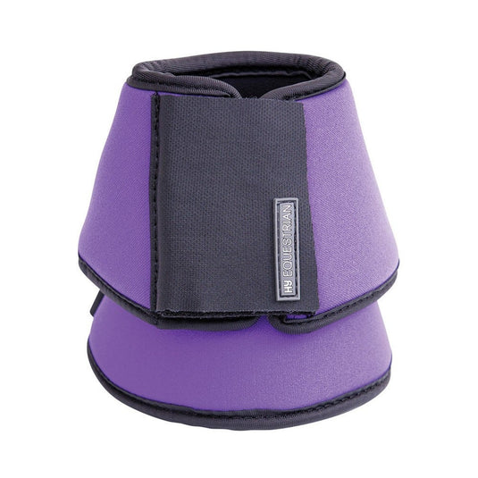 Hy Equestrian Neoprene Over Reach Boots Purple