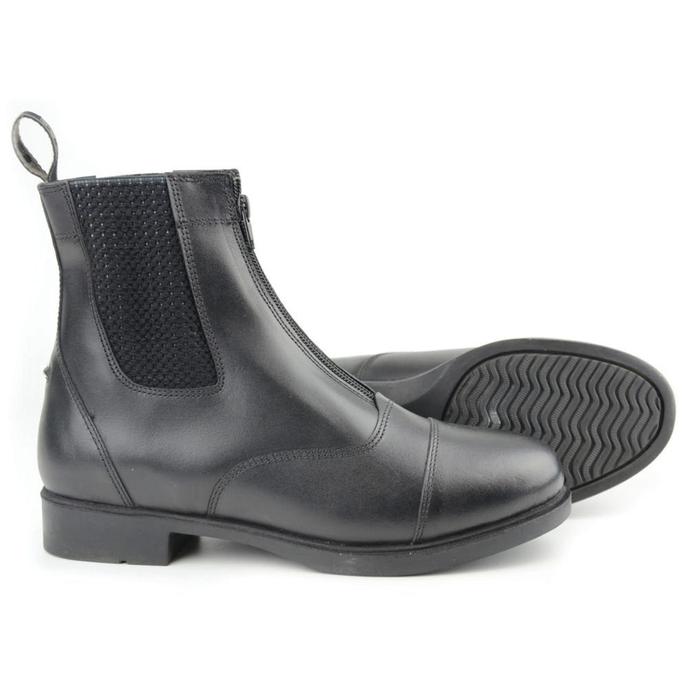 Hy Equestrian Canterbury Zip Jodhpur Boots Adult Black
