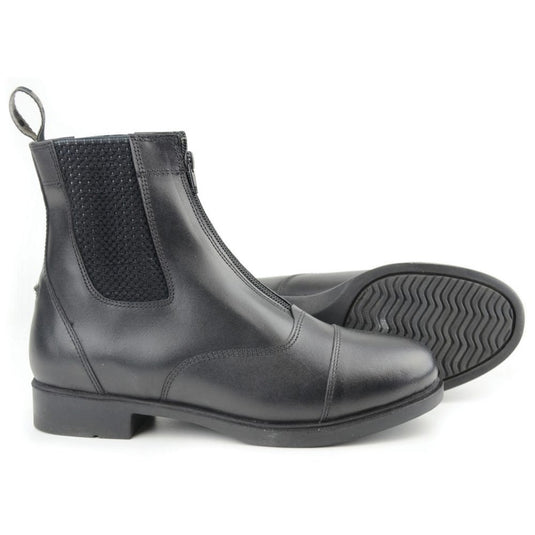Hy Equestrian Canterbury Zip Jodhpur Boots Adult Black