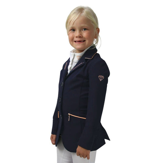 Hy Equestrian Cadiz Mizs Show Jacket Navy/Rose Gold