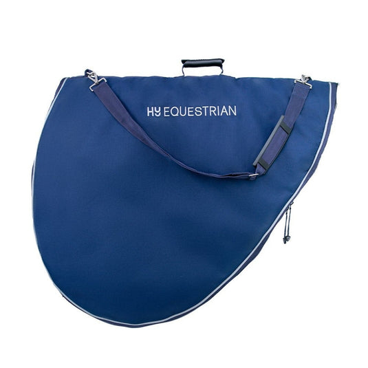 Hy Equestrian Saddle Bag Navy/Grey