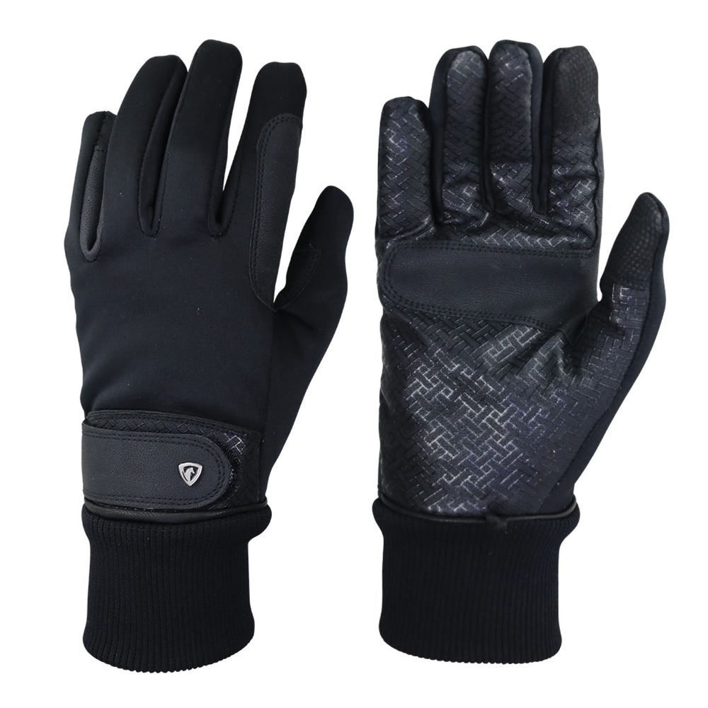 Hy Equestrian Thinsulate Reinsstorm Gloves Black