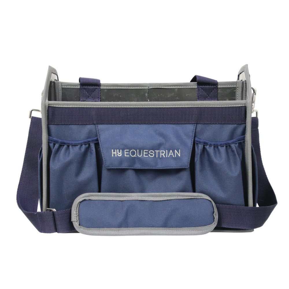 Hy Equestrian Accessories Grooming Bag Navy/Grey