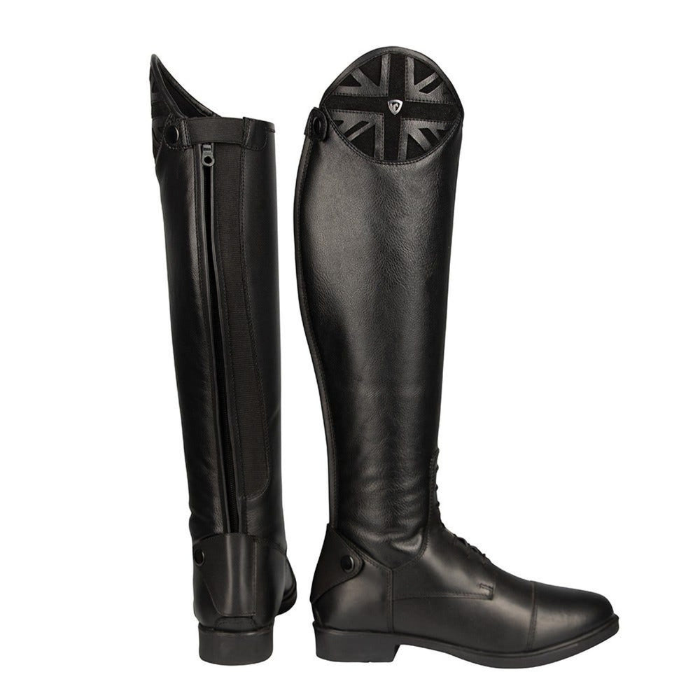 Hy Equestrian Union Jack Riding Boots Black
