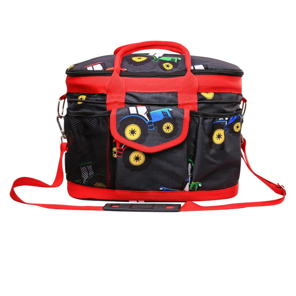 Hy Equestrian Tractors Rock Grooming Bag Grey/Red