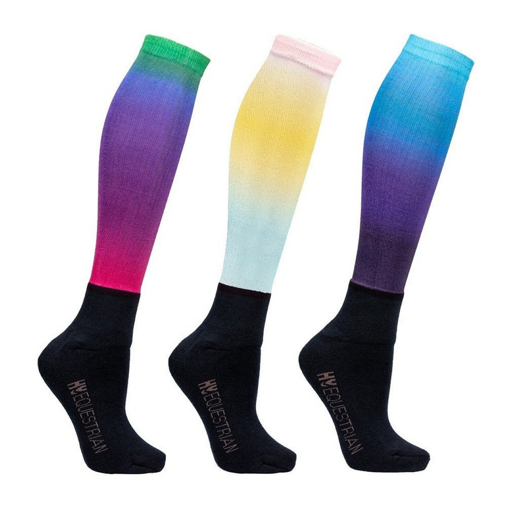 Hy Equestrian Ombre Socks Adult Navy/Ombre