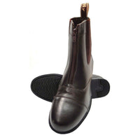 Hy Equestrian Canterbury Zip Jodhpur Boots Child Brown