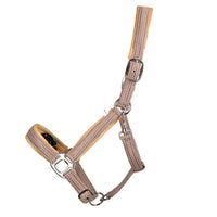 Hy Equestrian Mermaid Shimmer Headcollar & Lead Rope Taupe
