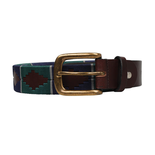 Hy Equestrian Elevate Polo Belt Navy/Olive Green