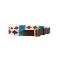 Hy Equestrian Elevate Polo Belt Blue/Pink/Vanilla