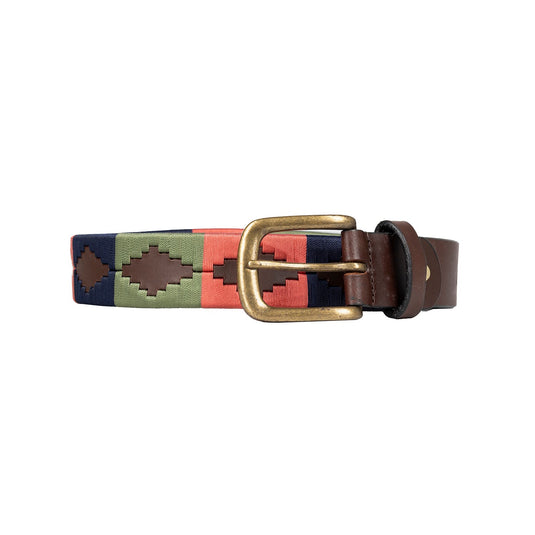 Hy Equestrian Elevate Polo Belt Pink/Navy/Green