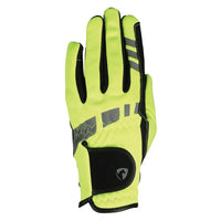 Hy Equestrian Extreme Reflective Softshell Gloves Yellow