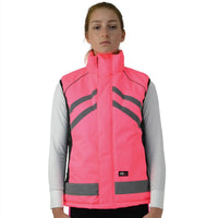 Reflector Padded Gilet Pink