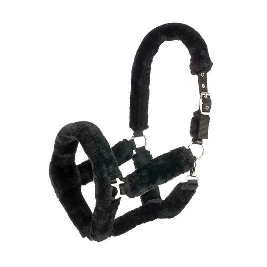 Hy Equestrian Fab Fleece Headcollar Black