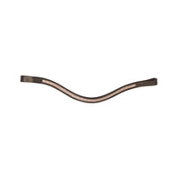 Hy Equestrian Rosciano Browband Brown/Rose Gold