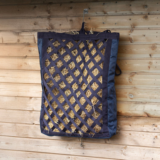 Hy Equestrian Slow Flow Diamond Hay Bag Navy