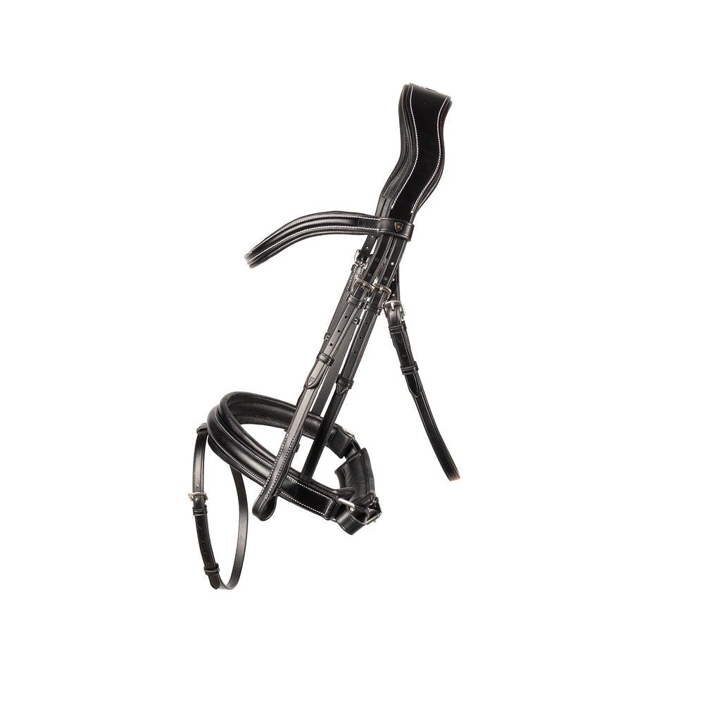 Propresicce Pelle Crank Leather Bridle  Black/Silver