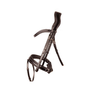Propresicce Pelle Crank Leather Bridle  Brown/Brass