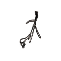 Propresicce Pelle Drop Leather Bridle  Black/Silver