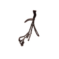 Propresicce Pelle Drop Leather Bridle  Brown/Silver