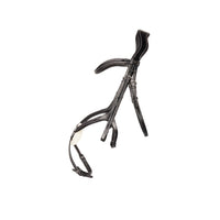Propresicce Pelle Grackle Leather Bridle  Black/Silver