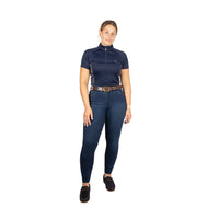 Hy Equestrian Elevate Style Denim Breeches Dark Blue