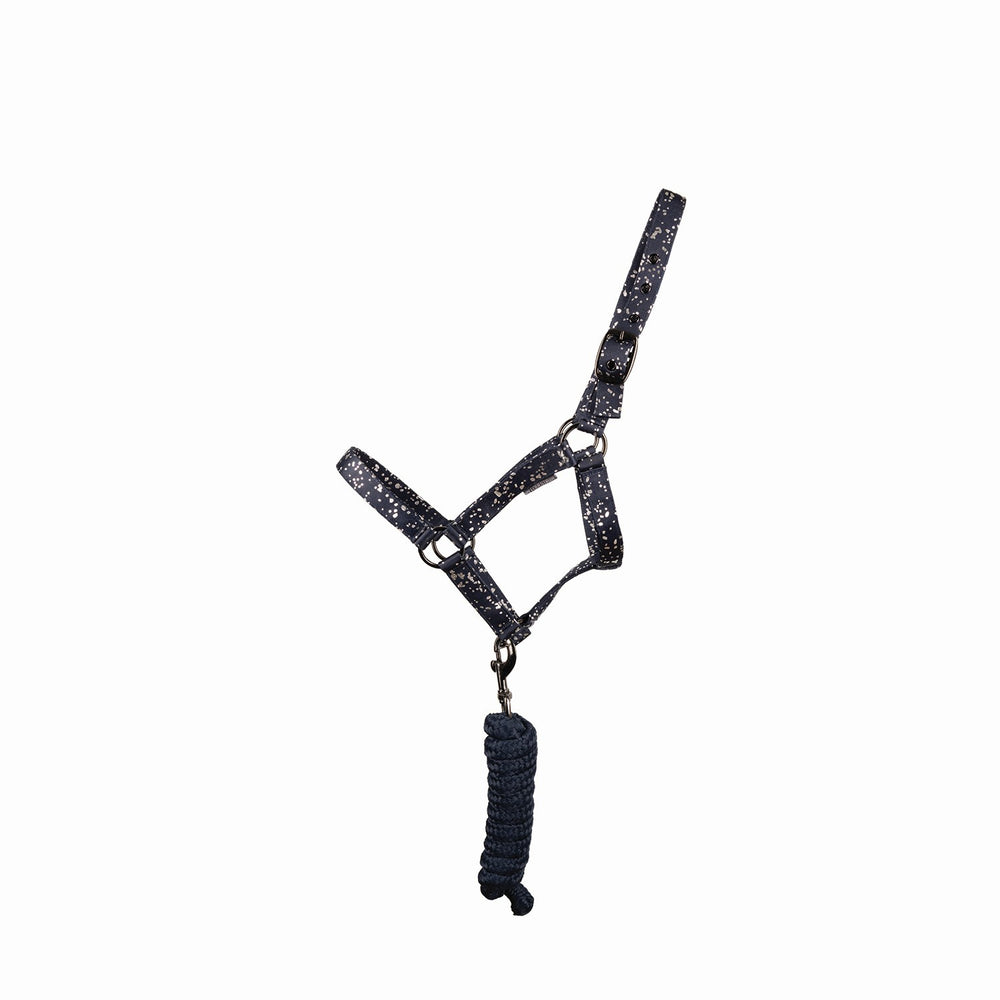 Hy Equestrian Elevate Allure Headcollar/Lead Rope Nvy/Grey
