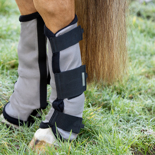 Hy Equestrian Fly Mesh Boot Grey/Black