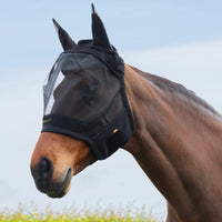 Hy Equestrian Armoured Protect Half Fly Mask With Ears
