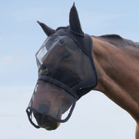 Hy Equestrian Armoured Protect Full Fly Mask C/W Ears/Nose