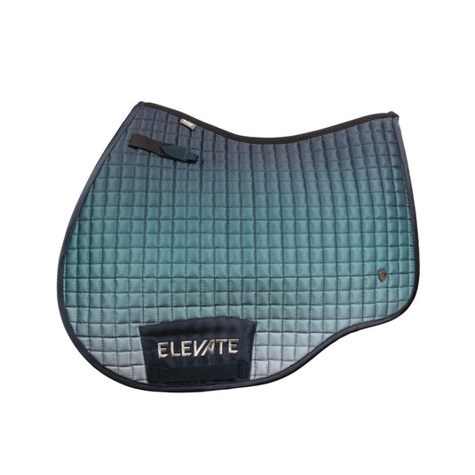 Hy Equestrian Elevate Saddle Pad Navy/Olive Green