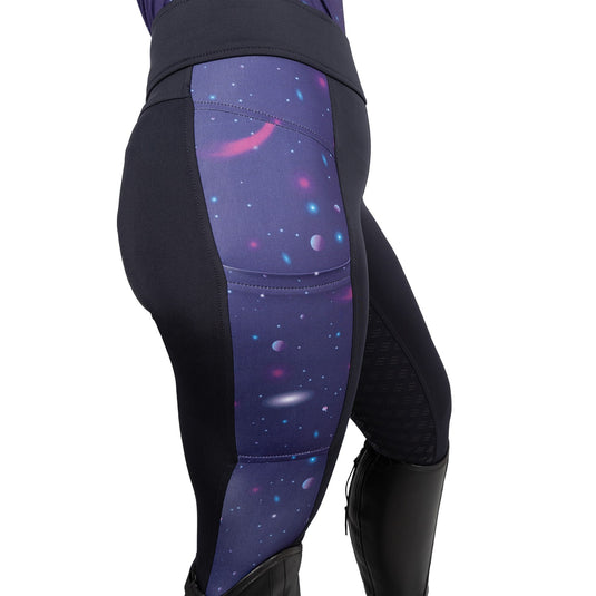 Hy Equestrian Elevate Out Of This World Tights Nvy/Mgt