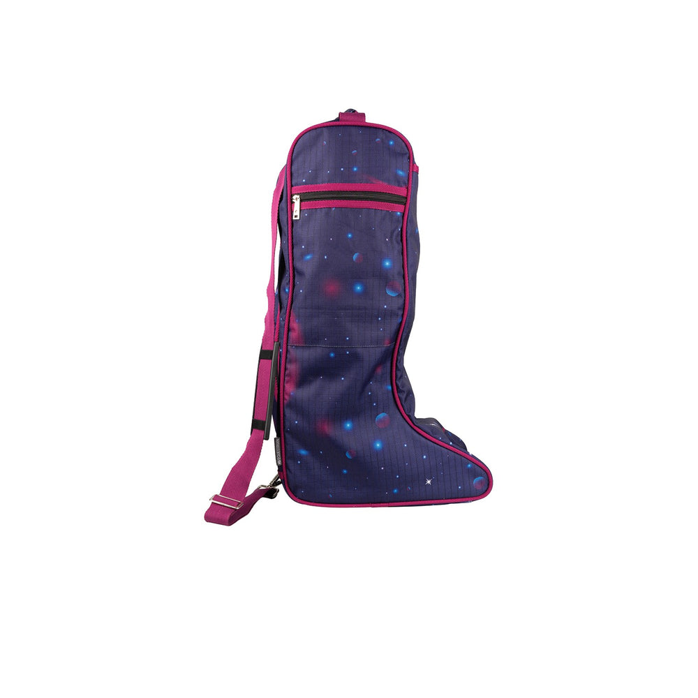 Hy Equestrian Out Of This World Boot Bag Navy/Magenta