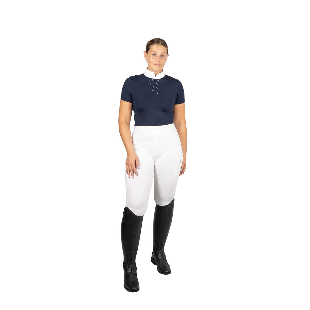 Hy Equestrian Roka Riding Tights White