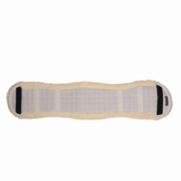 Hy Equestrian Dressage Fleece Girth Cover White/Natural